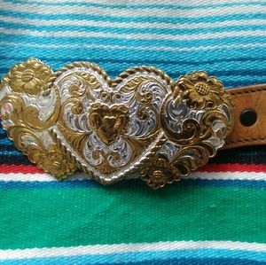Vintage Leather Belt "Equine Lover"